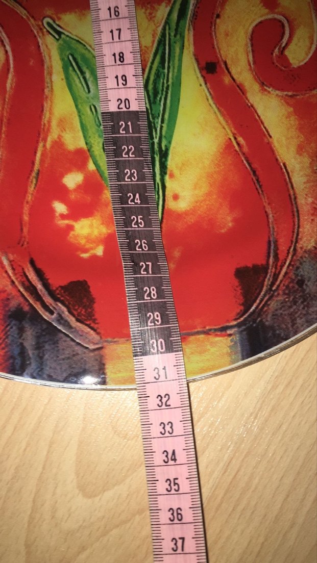 Renkli Baskılı Tabak ve  spatula - Görsel 3