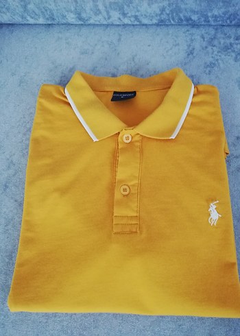 Sarı Polo Yaka Kısa Kollu Erkek Tişört
