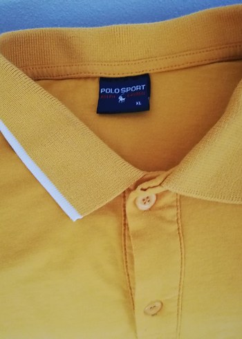 Sarı Polo Yaka Kısa Kollu Erkek Tişört - Görsel 6