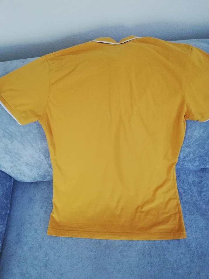 Sarı Polo Yaka Kısa Kollu Erkek Tişört - Görsel 3