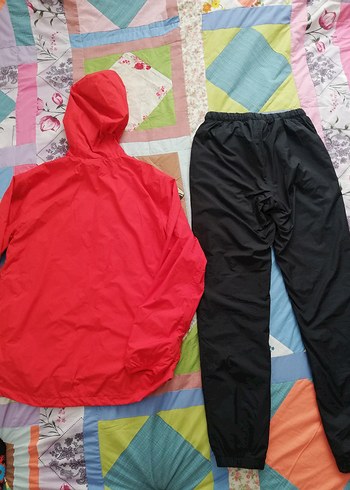 Nike Kırmızı-Siyah Erkek Rüzgarlık Takımı - Görsel 10