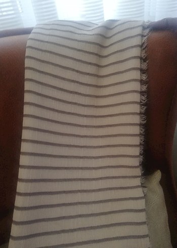 Gri Zebra Desenli Uzun Erkek Atkısı - Görsel 4