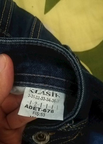 KING SEZAR Erkek Mavi Slimfit Kot Pantolon - Görsel 8