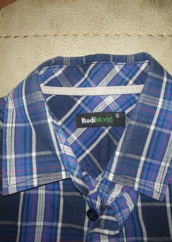 Erkek Mavi Kareli Uzun Kollu Gömlek - Görsel 3