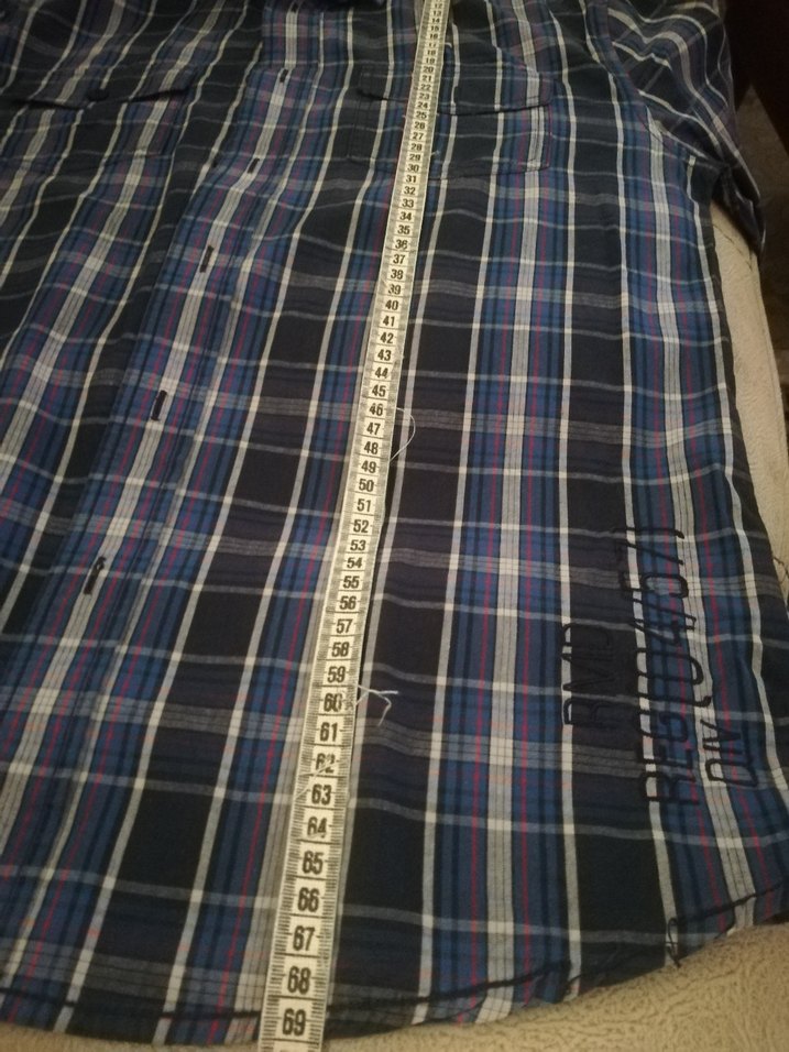 Erkek Mavi Kareli Uzun Kollu Gömlek - Görsel 4