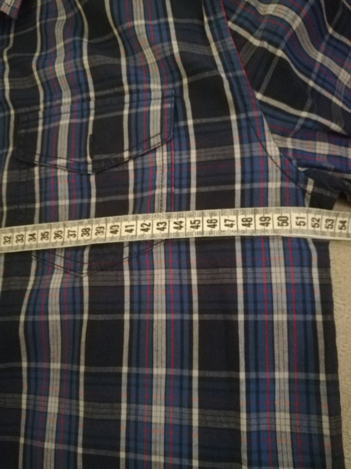 Erkek Mavi Kareli Uzun Kollu Gömlek - Görsel 5