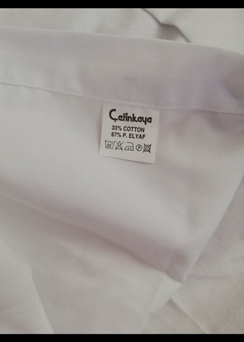 Beyaz Pamuklu uzun Kollu Erkek Gömlek - Görsel 5