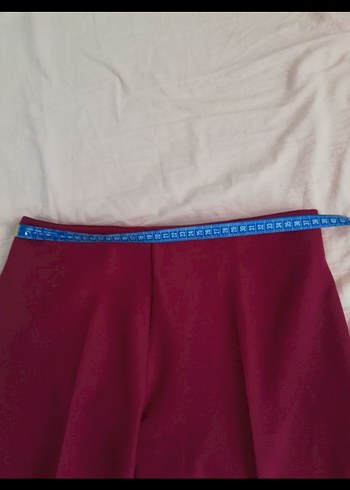 Bordo Kadın Uzun Kumaş Pantolon - Görsel 6