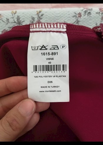 Bordo Kadın Uzun Kumaş Pantolon - Görsel 7