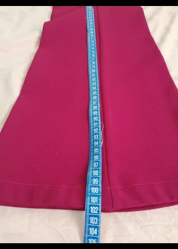 Bordo Kadın Uzun Kumaş Pantolon - Görsel 3