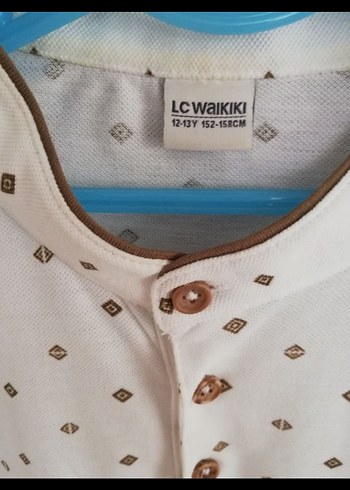 Desenli Düğmeli Pamuklu Erkek Çocuk Polo Tişört - Görsel 3