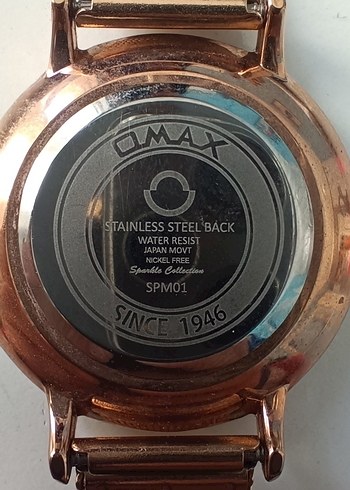 hiç kullanılmamış Pembe Altın renkli taşlı Kadın Kol Saati - Görsel 4