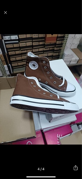 38 Beden kahverengi Renk Converse 38 numara