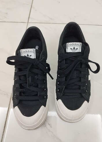 38 Beden siyah Renk Adidas nazzo günlük platform spor ayakkabı