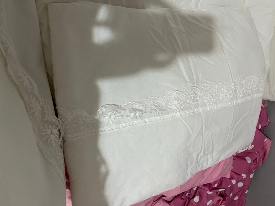 İşlemeli Beyaz büyüyen beşik kenarları - Görsel 4