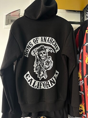 Diğer Sons of Anarchy siyah kapşonlu hoodie XS