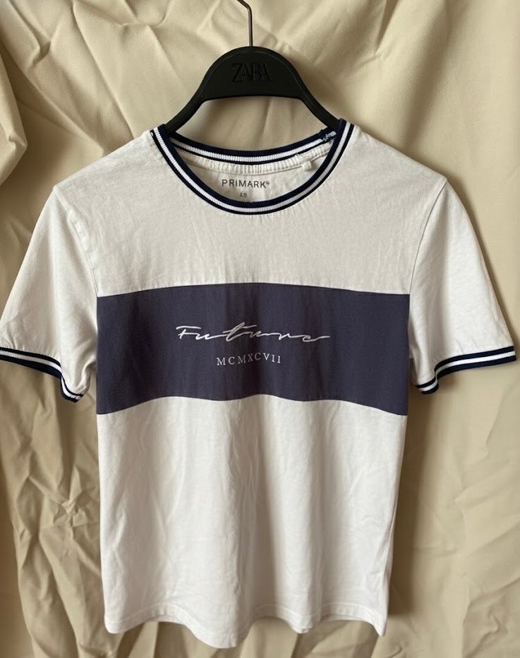 Düğmeli Beyaz Keten Tişörtü - Görsel 2