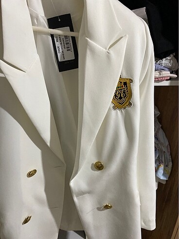 38 Beden Beyaz blazer ceket