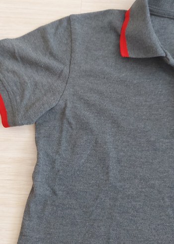 Gri Düğmeli Erkek Polo Tişört - Görsel 3