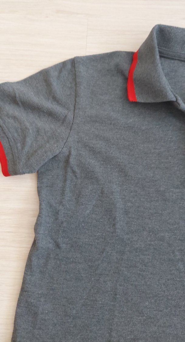 Gri Düğmeli Erkek Polo Tişört - Görsel 3