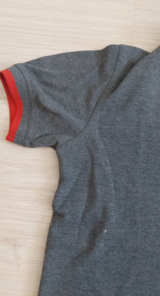 Birikim Koleji forması. Gri Kısa Kollu Polo Tişört - Görsel 2