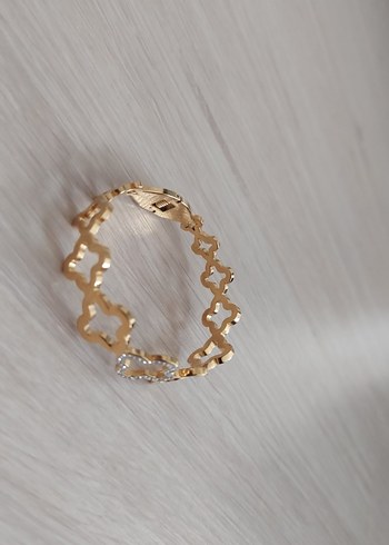 Zincir Detaylı Altın Renk Kadın Bileklik,çelik Elastik - Görsel 5