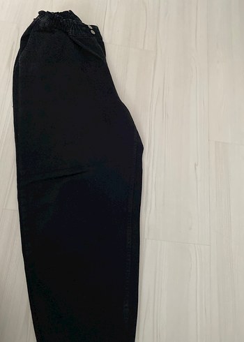 44 Beden siyah Renk Kadın Siyah Rahat Kesim Denim Pantolon