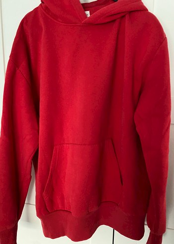 Koyu Kırmızı Kadın Sweatshirt Kapüşonlu