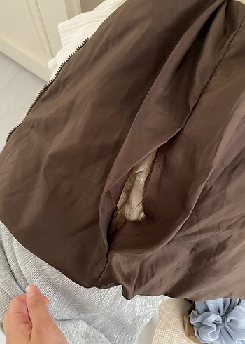 Kürklü Bej Kadın Yelek - Görsel 6