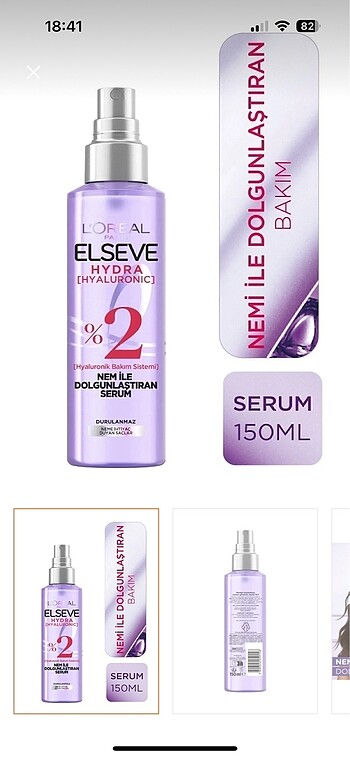Elseve Hydra Hyaluronıc Saç Serumu