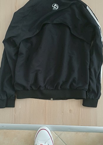 AdidasErkek Siyah Fermuarlı Spor Ceket - Görsel 2