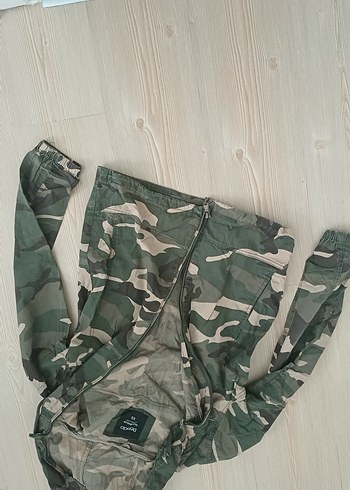 Erkek Kamuflaj Desenli Düğmeli Yağmurluk - Görsel 2