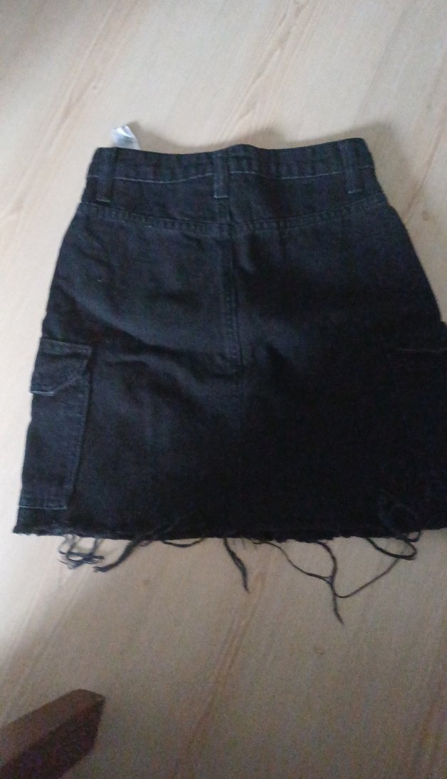 Siyah Kot Midi Etek Bel Detaylı - Görsel 2