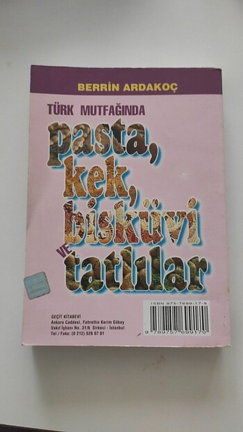  TÜRK MUTFAĞINDA PASTA KEK BİSKÜVİ VE TATLILAR / BERRİN ARDAKOÇ