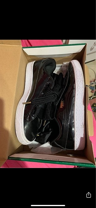 38 Beden siyah Renk Puma hearts rugan sneakers