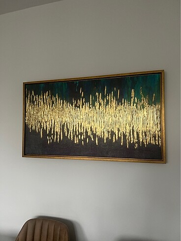 Beden çeşitli Renk Çerçeveli kabartmalı tablo 65*115 cm