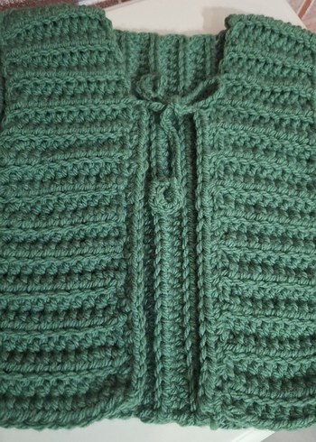 Kız Çocuk Bohem Örgü Yelek - Görsel 3