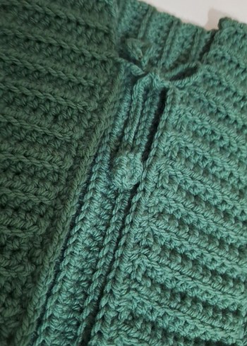 Kız Çocuk Bohem Örgü Yelek - Görsel 6