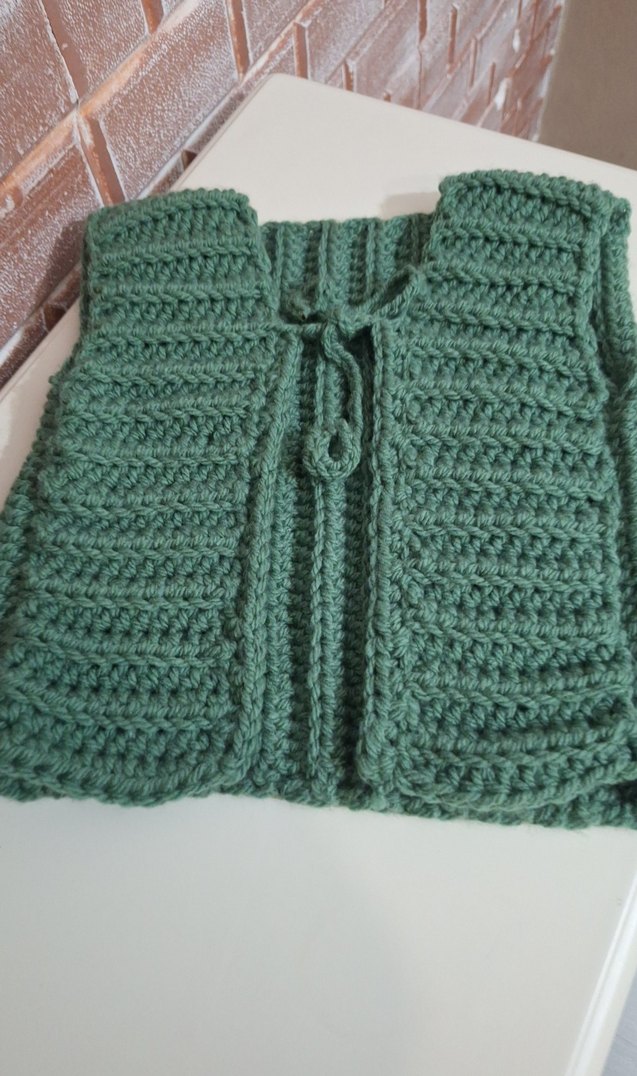 Kız Çocuk Bohem Örgü Yelek - Görsel 2