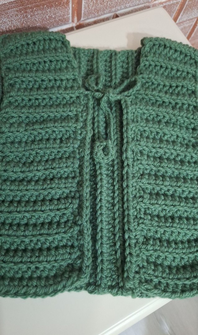 Kız Çocuk Bohem Örgü Yelek - Görsel 3