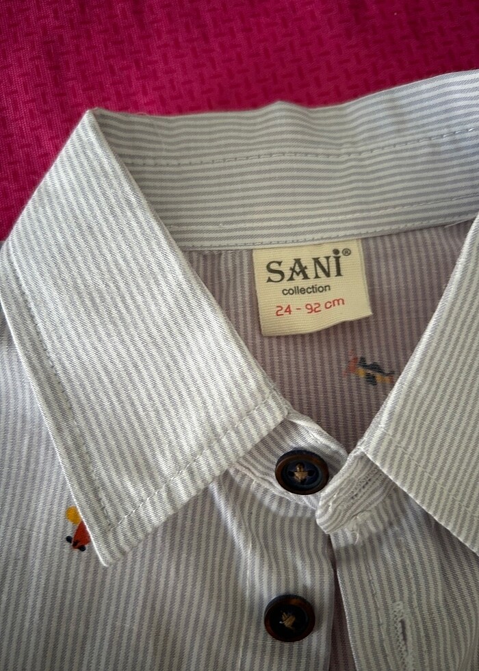 Sani teks 9-24 ay erkek bebek gömlek - Görsel 3