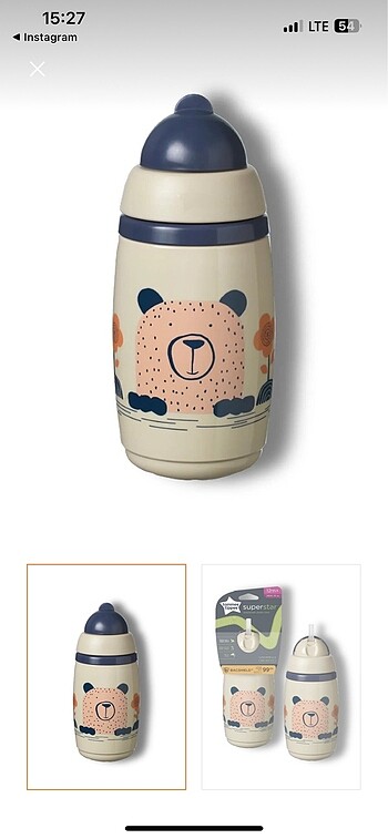 Diğer Tommee tippee ısı yalıtımlı poşetli bardak 260 ml
