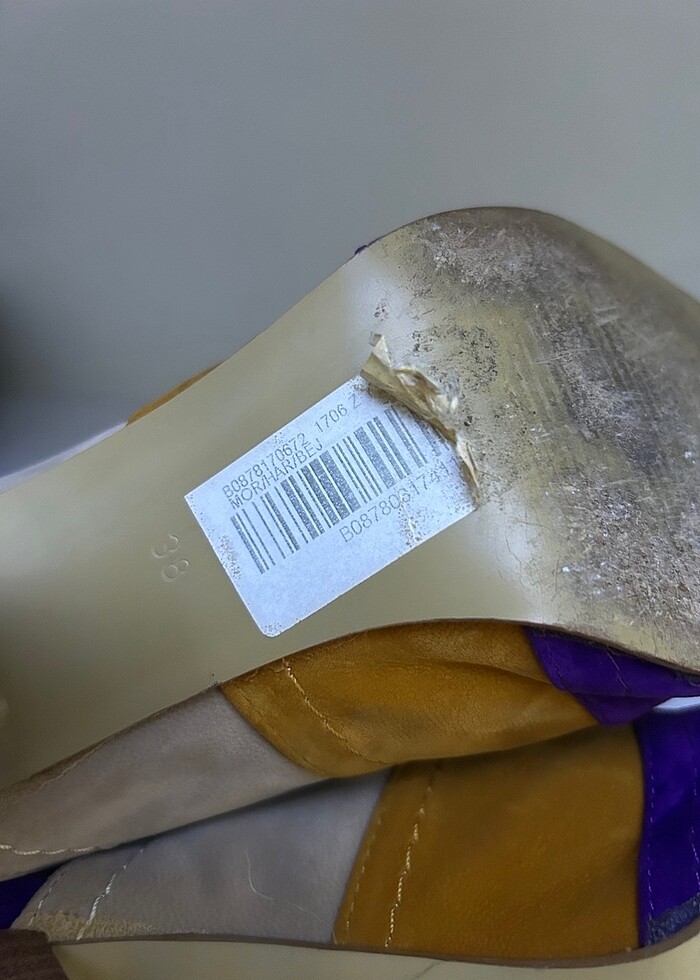 Bambi topuklu terlik 38 numara - Görsel 4