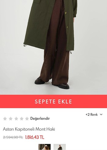 Kadın Lacivert Uzun Düğmeli Mont - Görsel 5