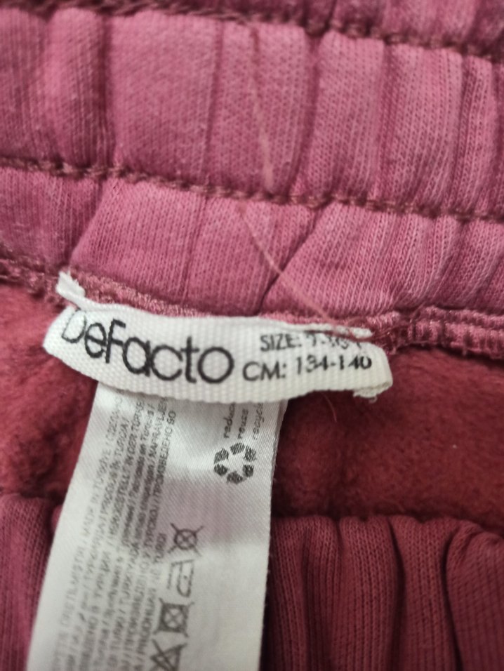 Bordo Kız Çocuk Rahat Kesim Spor Eşofman - Görsel 3