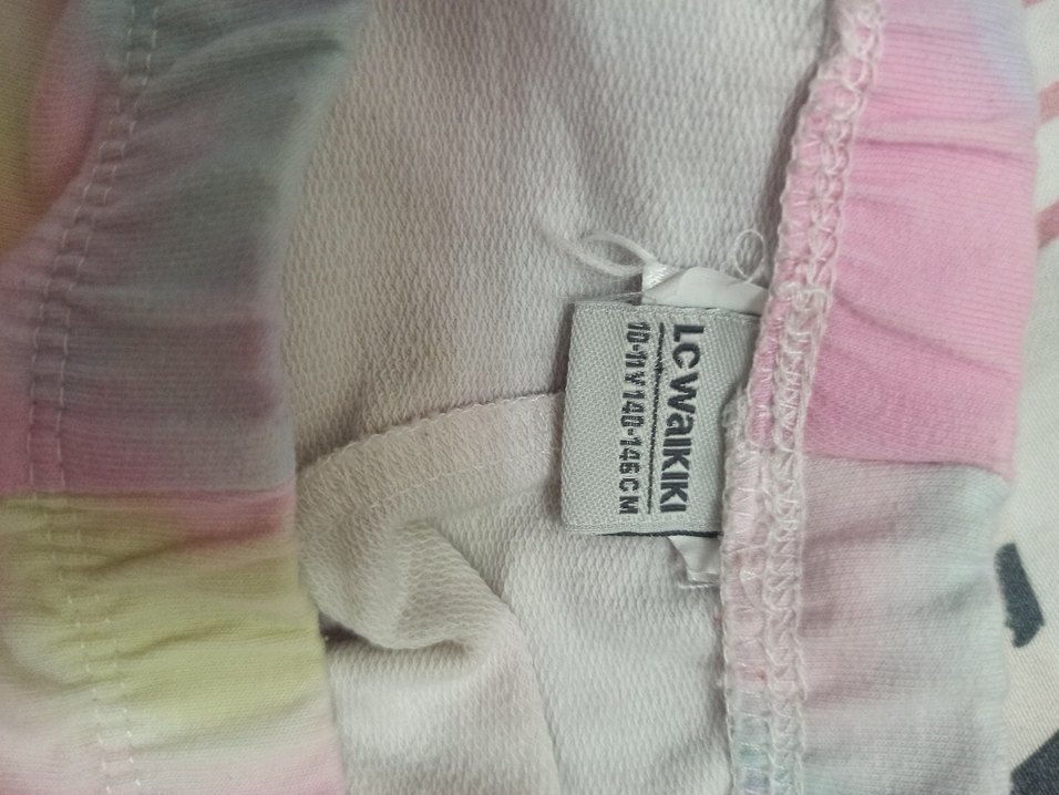 Kız Çocuk Pastel Batik Desenli Tayt - Görsel 3