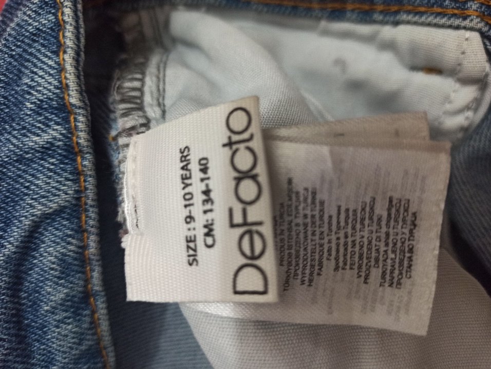 Kız çocuk Jean şort - Görsel 5