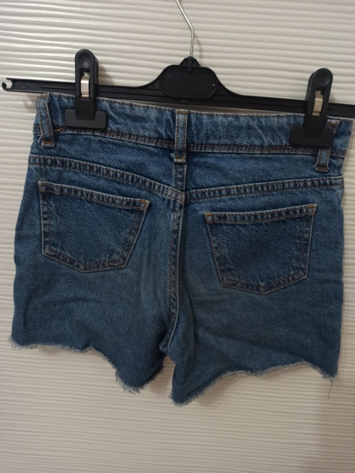 Kız çocuk Jean şort - Görsel 2