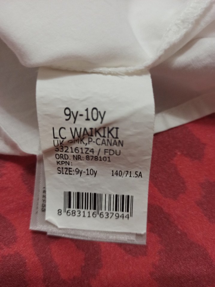 Kız Çocuk Beyaz Pamuklu Gömlek - Görsel 4