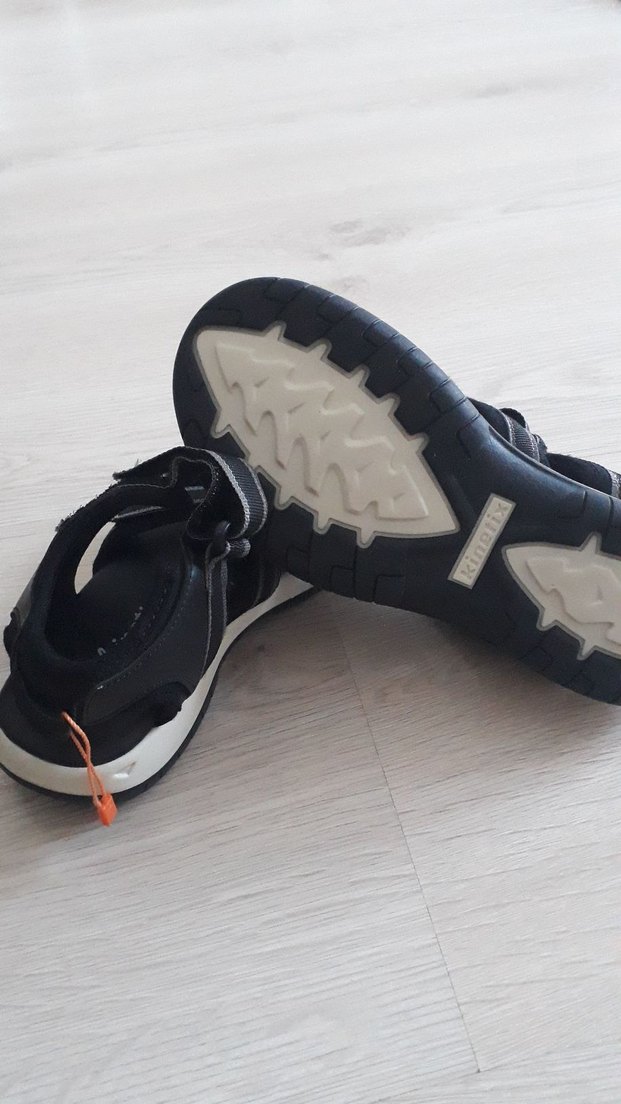 kadın  Siyah Spor Sandaletler Tokalı - Görsel 4